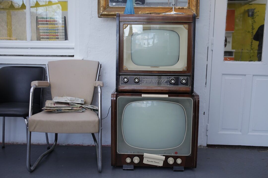 vintage tv set