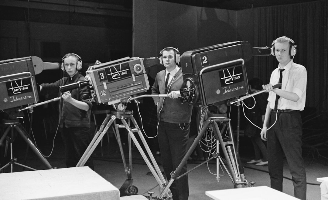 retro french tv broadcast