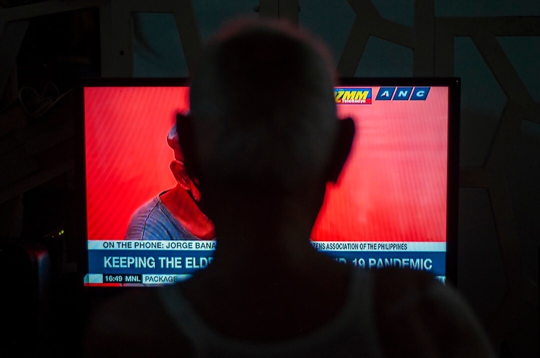 child watching television